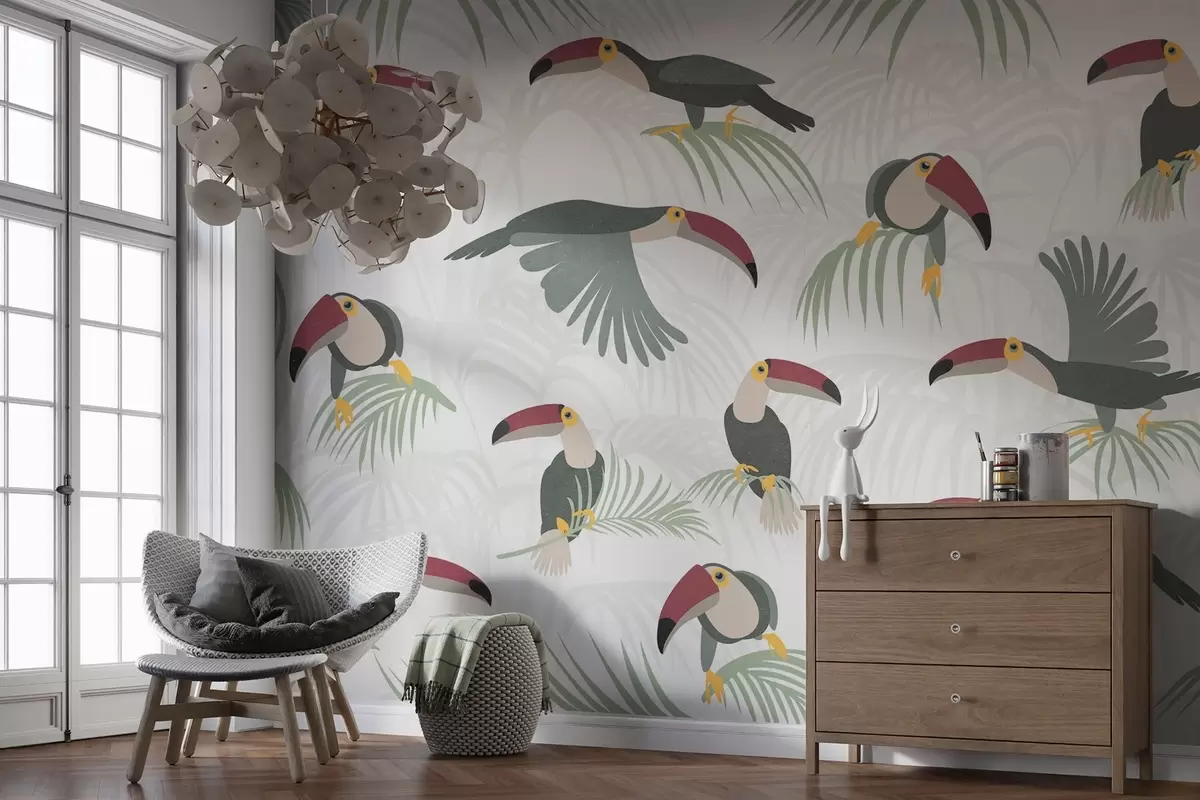 Fototapet Tropický tukan w03854v2