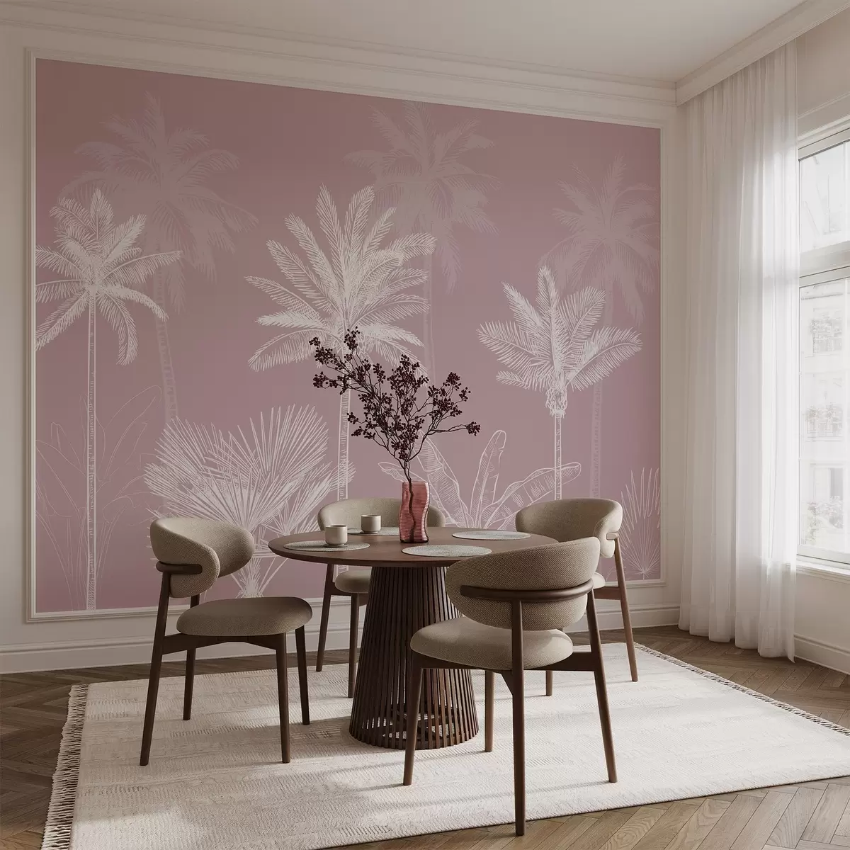 Fototapet Bílé palmy w03831v2