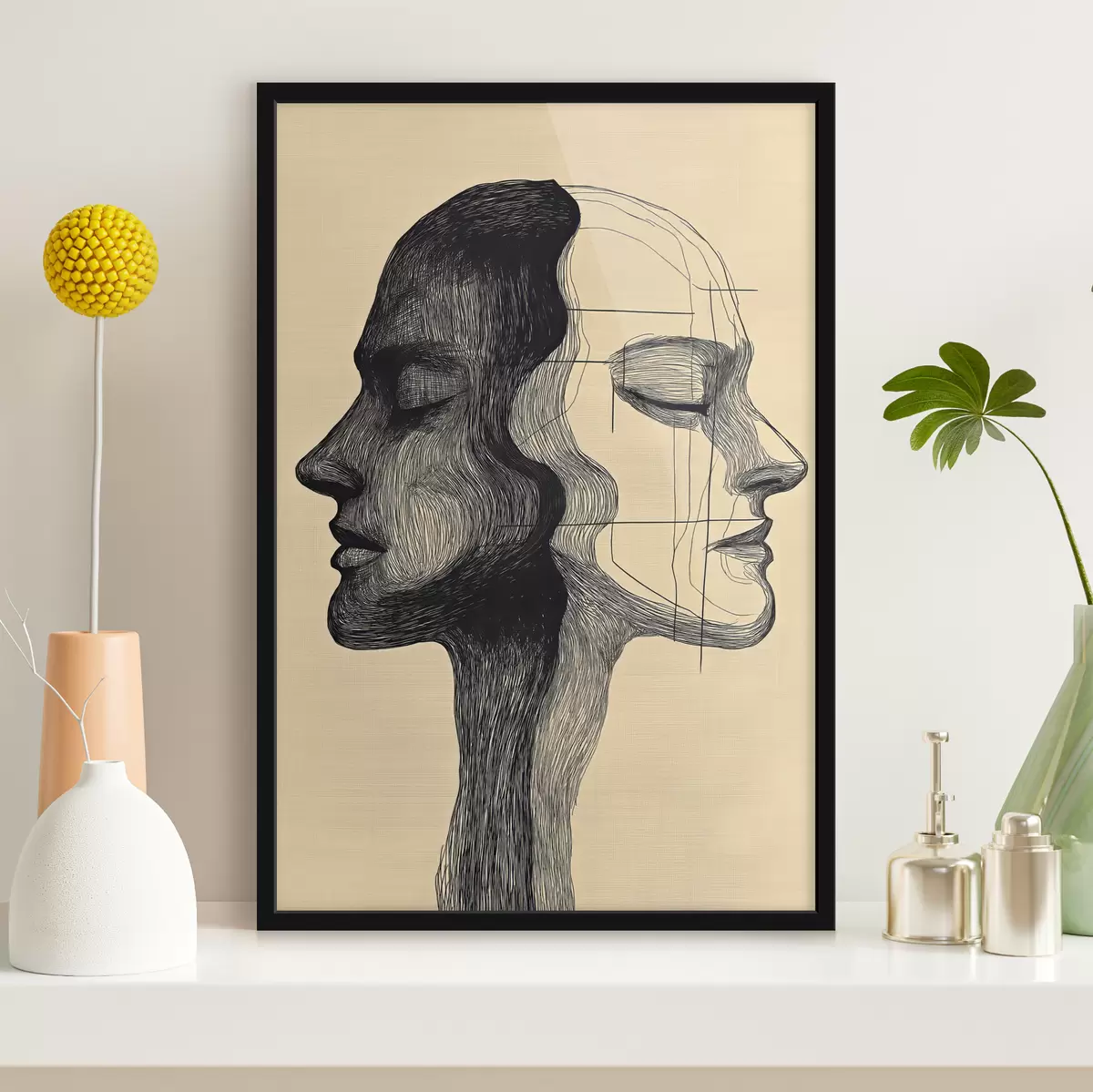 Poster Polární záře nad horami f44175