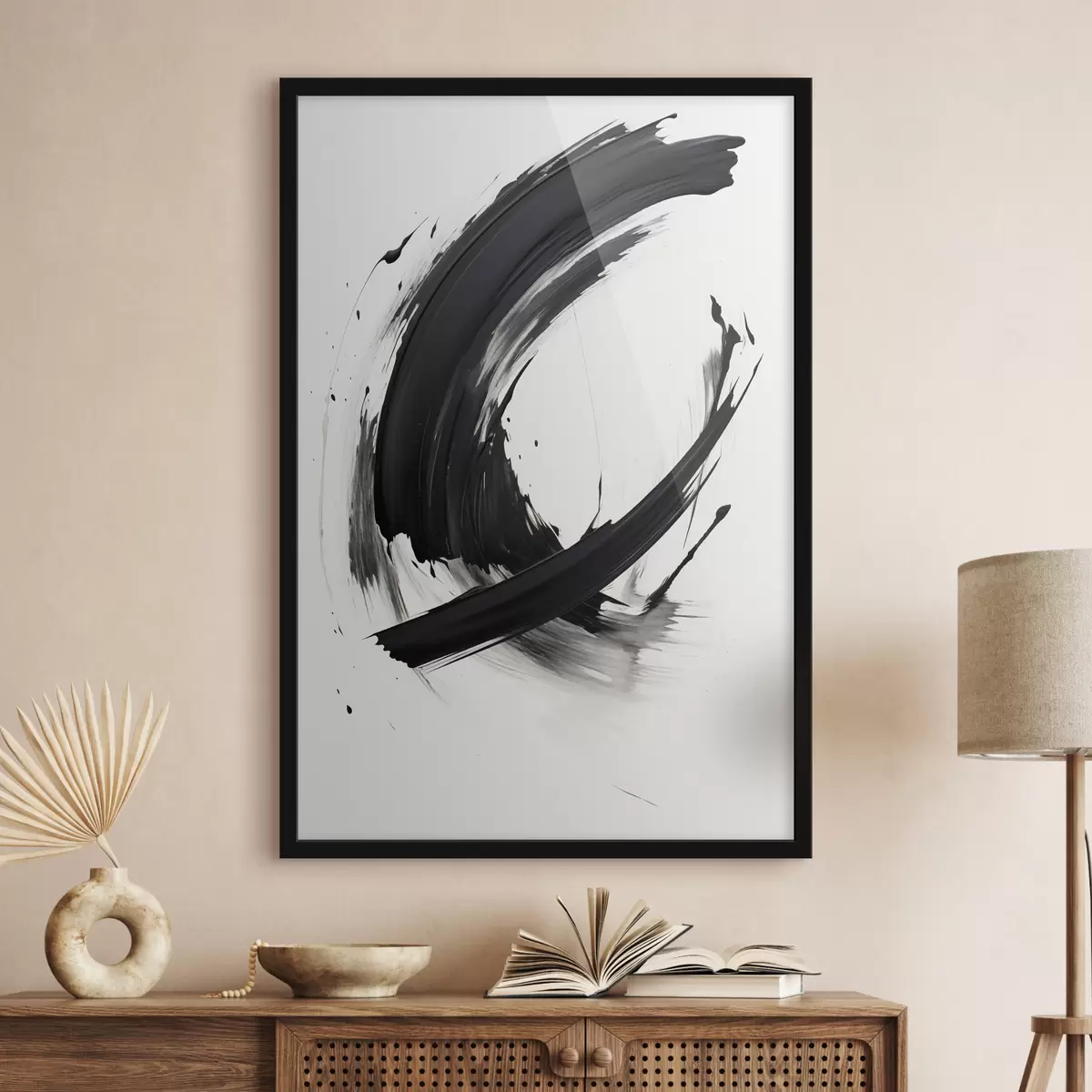 Poster Silueta v tanci světla f44233