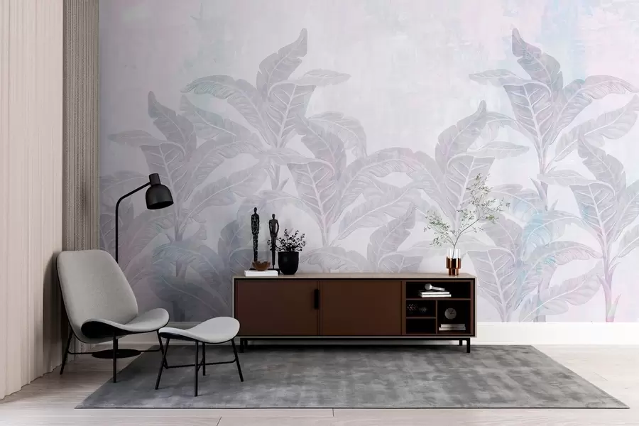 Fototapet palmy v texturovaném retro stylu w03768