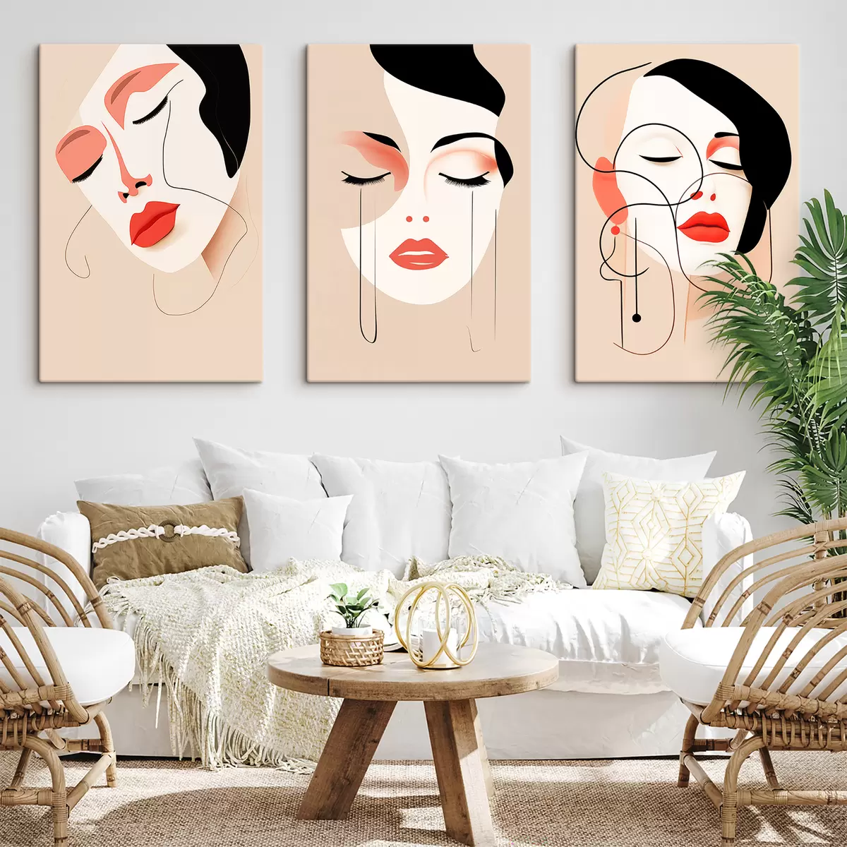 Obraz Harmonie, Tři tváře, Jasné barvy Č. m00454