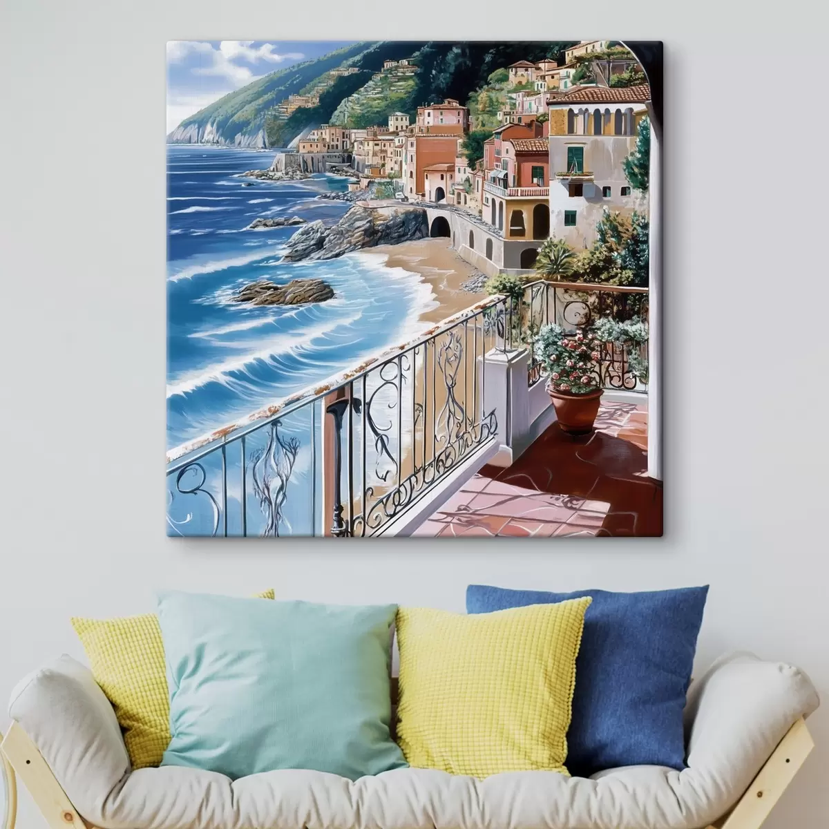 Obraz Město u moře Č. s44220