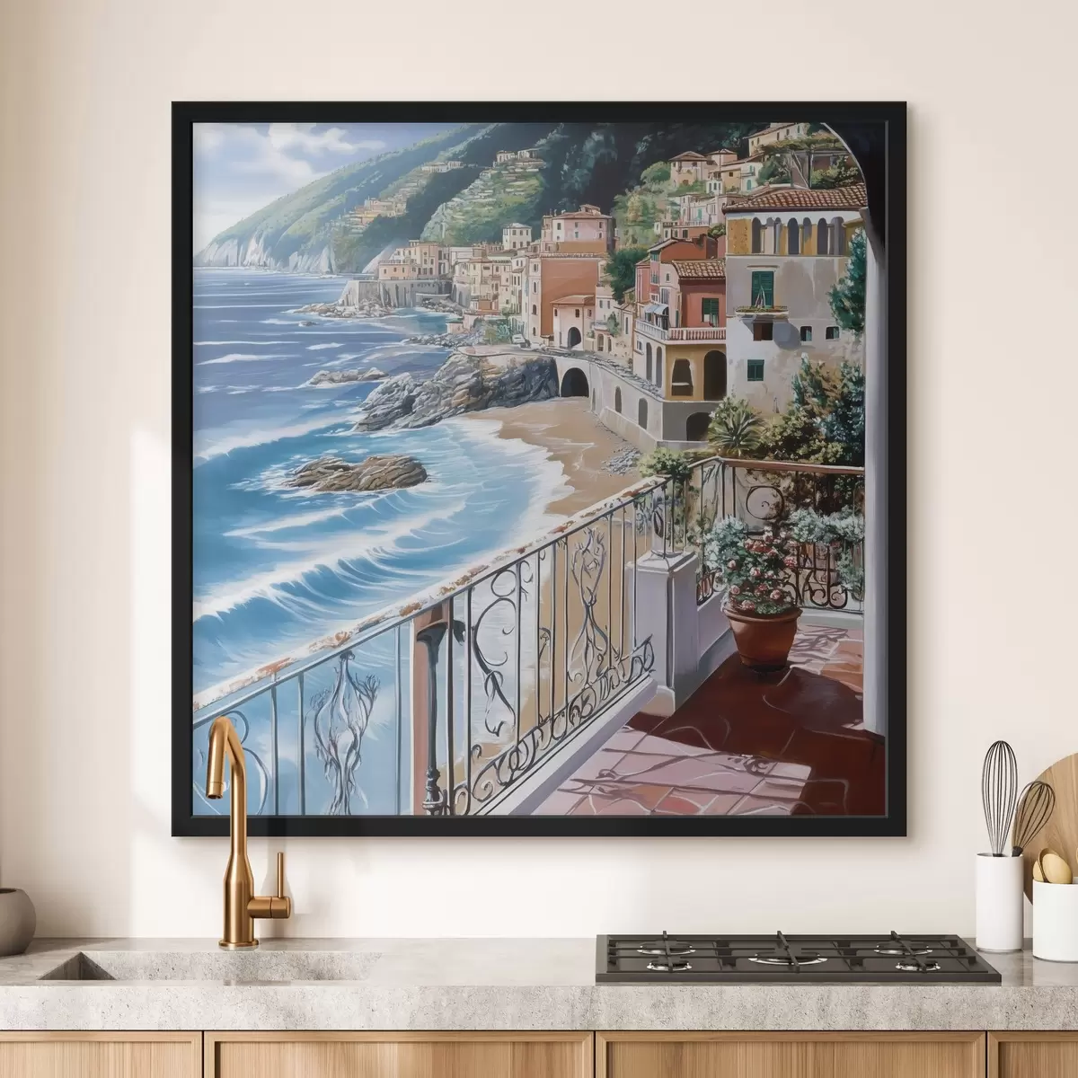 Poster Město u moře f44220