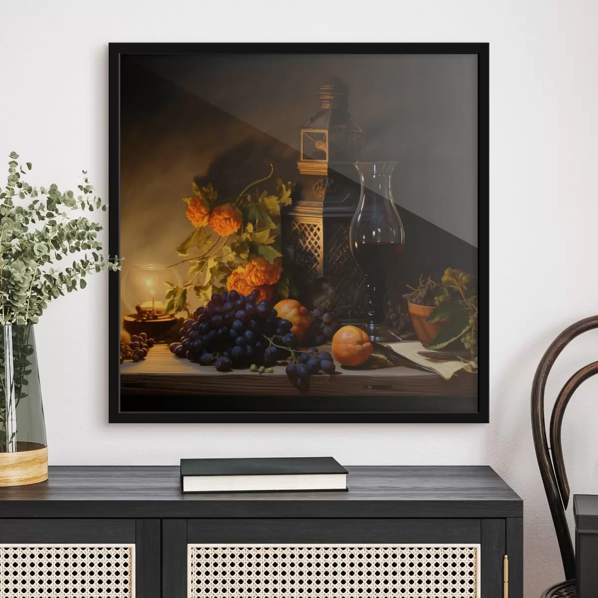 Poster Večerní zátiší v klasickém malířském stylu f43900