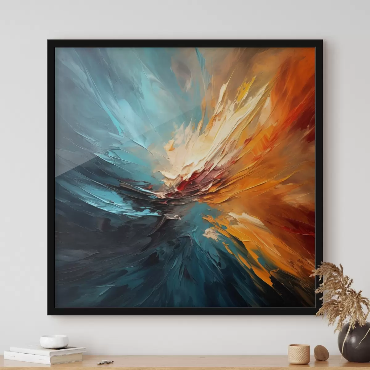 Poster Abstraktní vír barev f44042