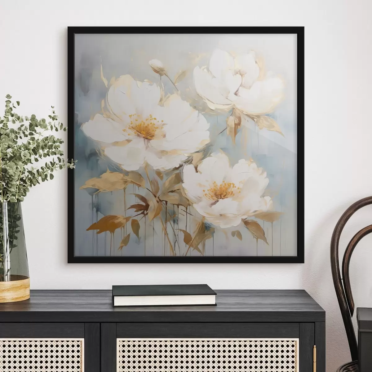 Poster Teplé divoké květiny na jemném pozadí f44047