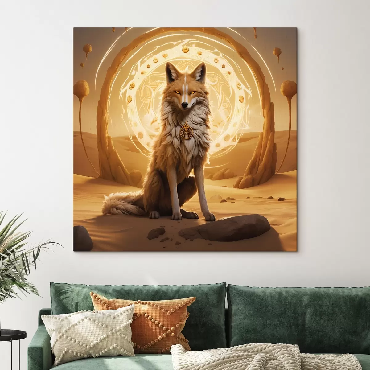Obraz Mystická liška v záři pouště Č. s44246