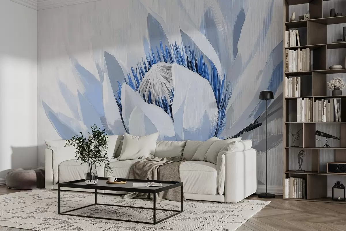 Fototapet Velký abstraktní akrylový květ w09066v1