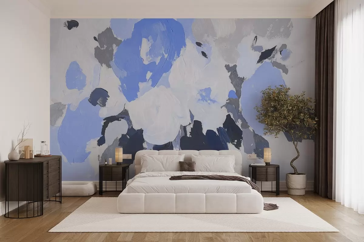 Fototapet Abstraktní akrylové květiny w09070v2