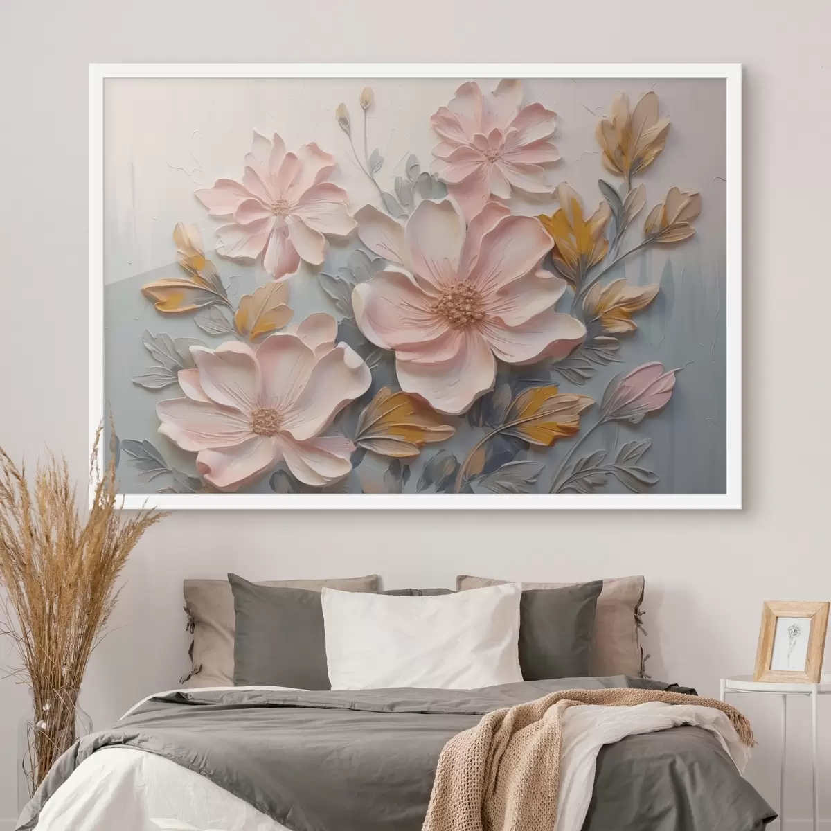 Poster Květiny imitace malby f44289