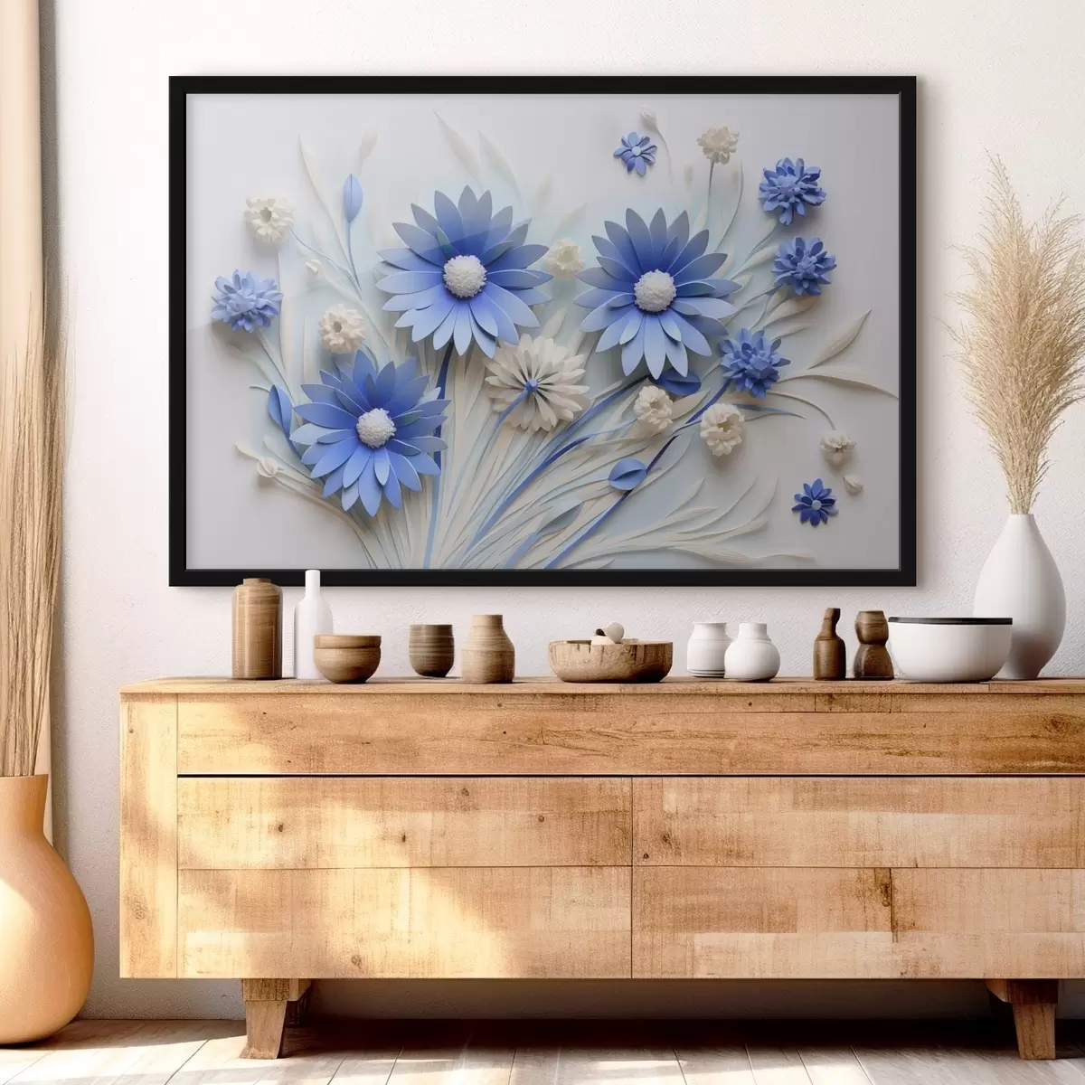Poster Modré květy f44294