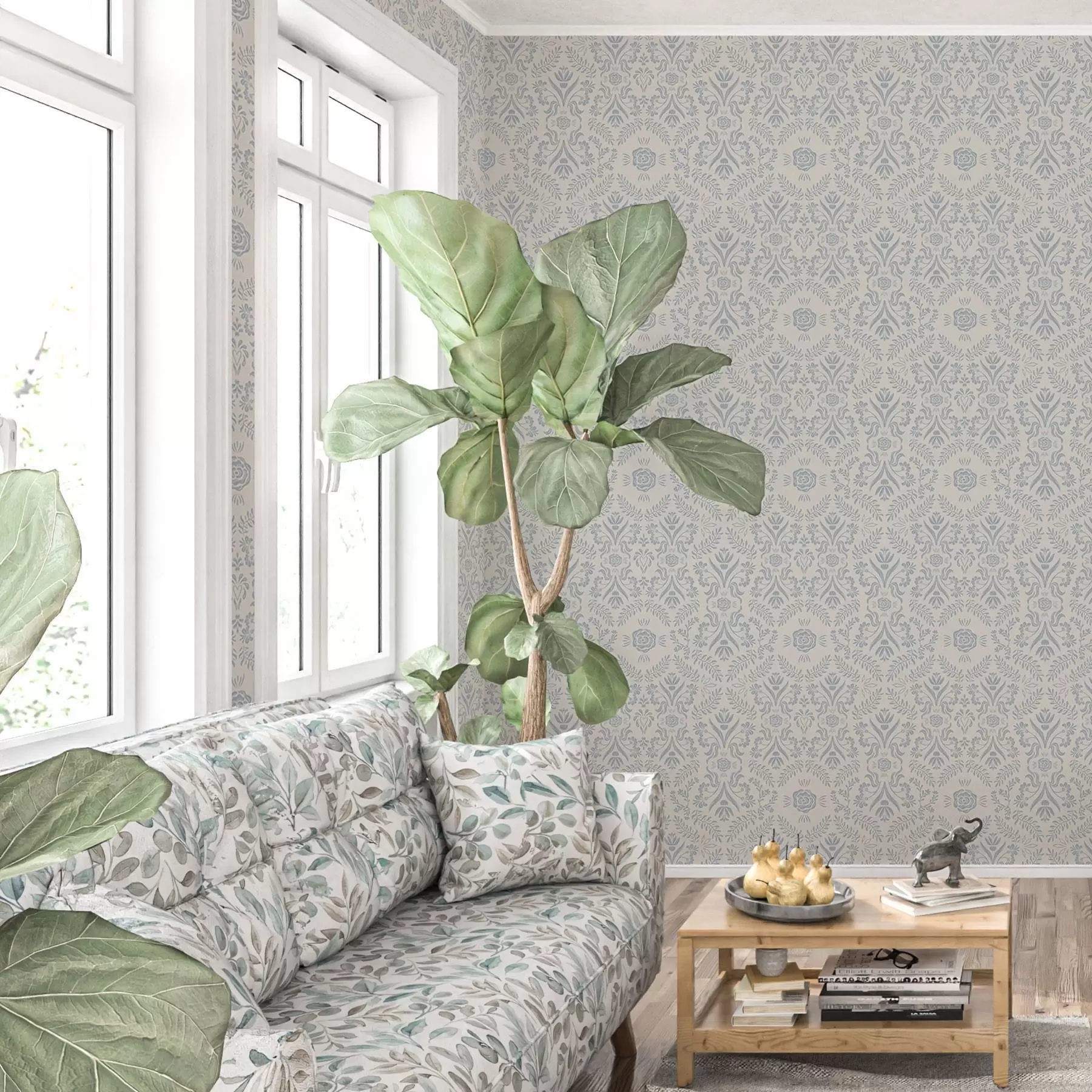 Fototapet Modré vzory a00113