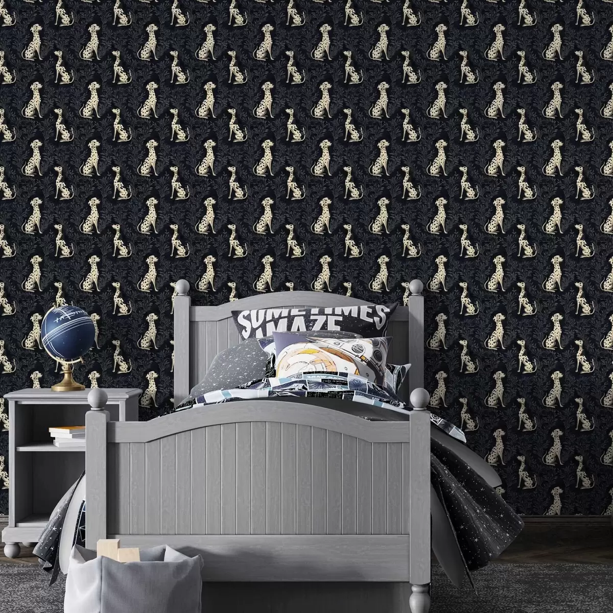 Tapety Dalmatini na tmavém pozadí a00121