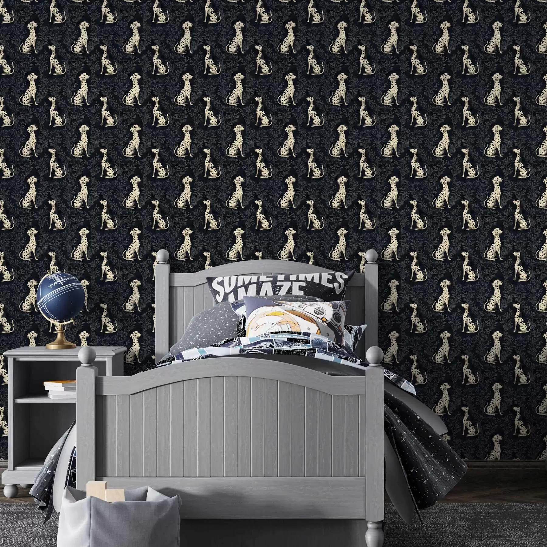 Fototapet Dalmatini na tmavém pozadí a00121