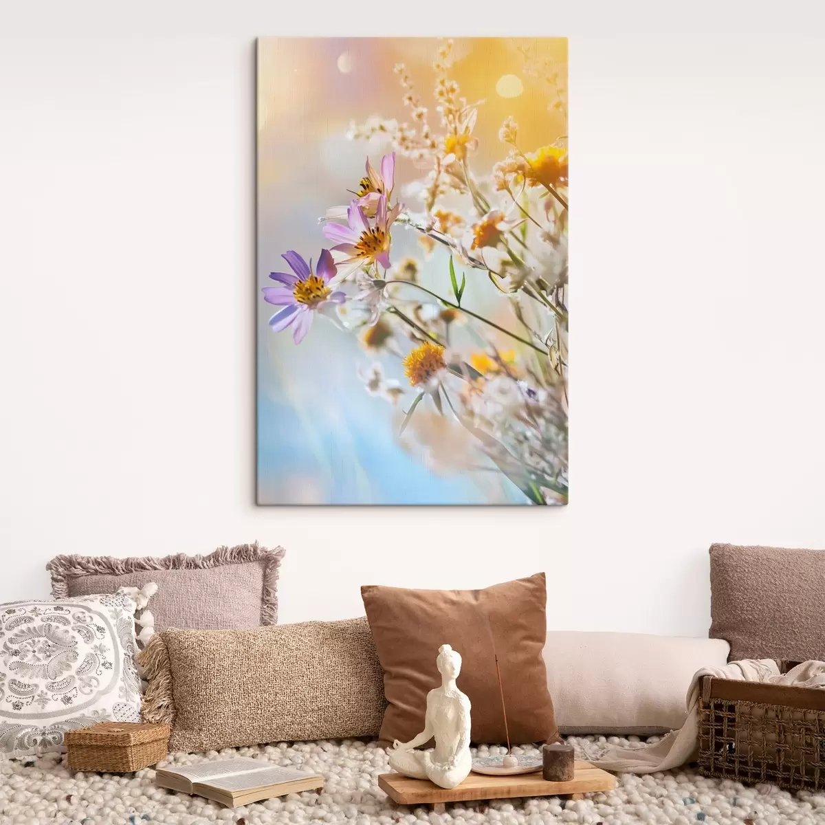 Obraz Divoké květiny na světlém pozadí Č. s44314