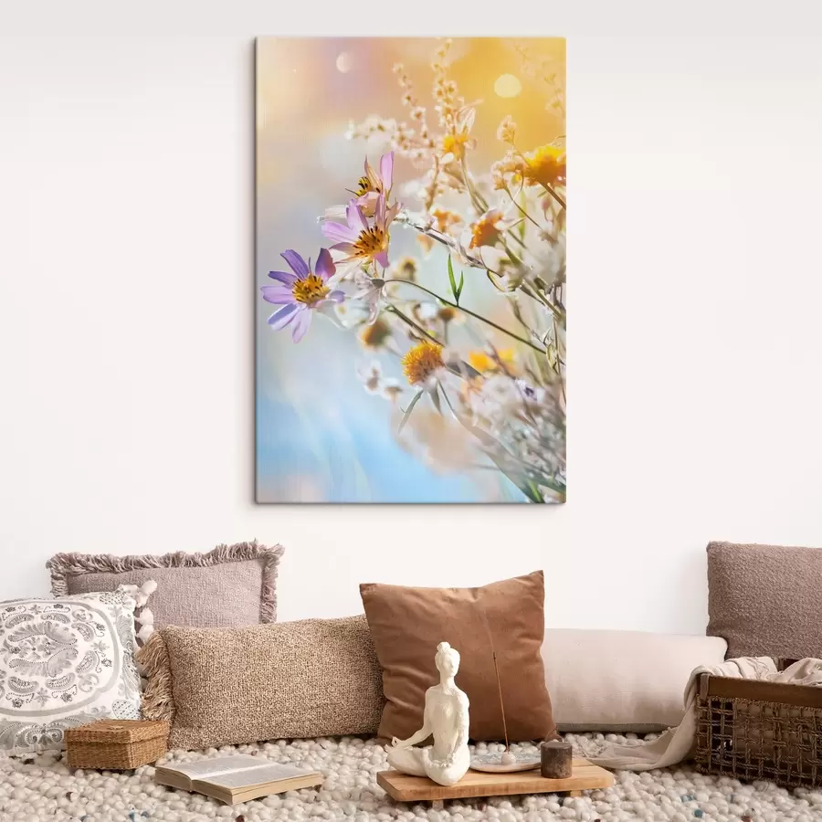 Obraz Divoké květiny na světlém pozadí Č. s44314