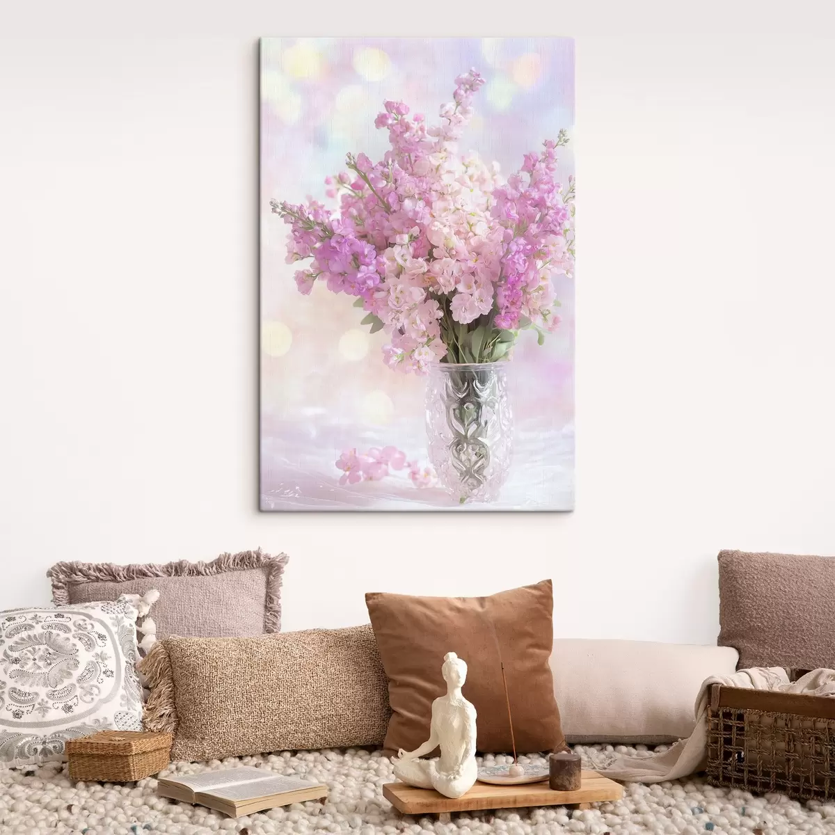 Obraz Růžová kytice ve váze Č. s44315