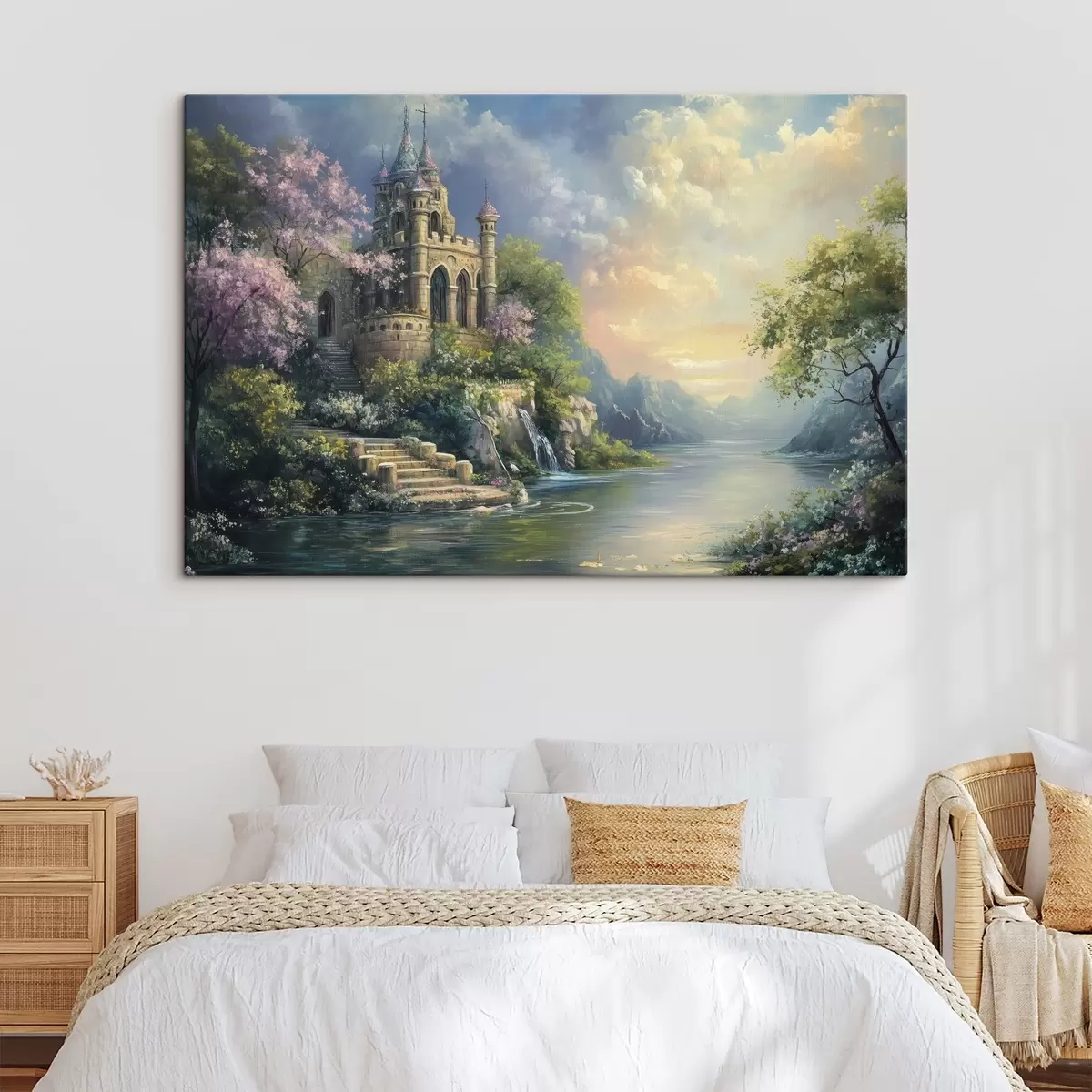 Obraz Hrad na břehu jezera Č. s44329