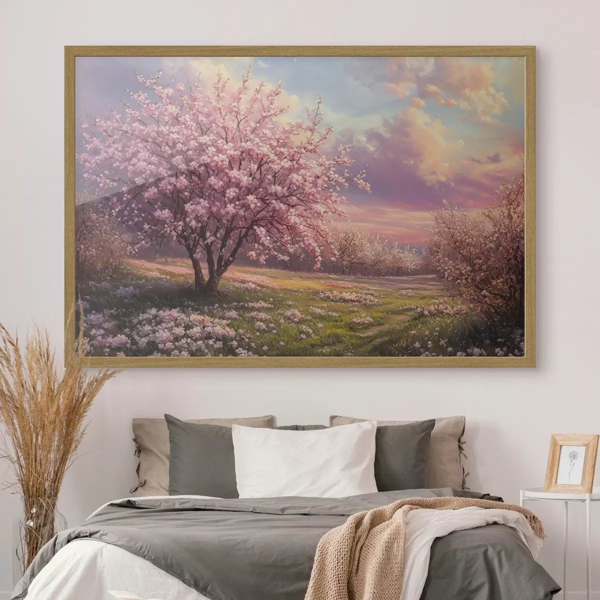 Poster Kvetoucí růžové stromy f44324