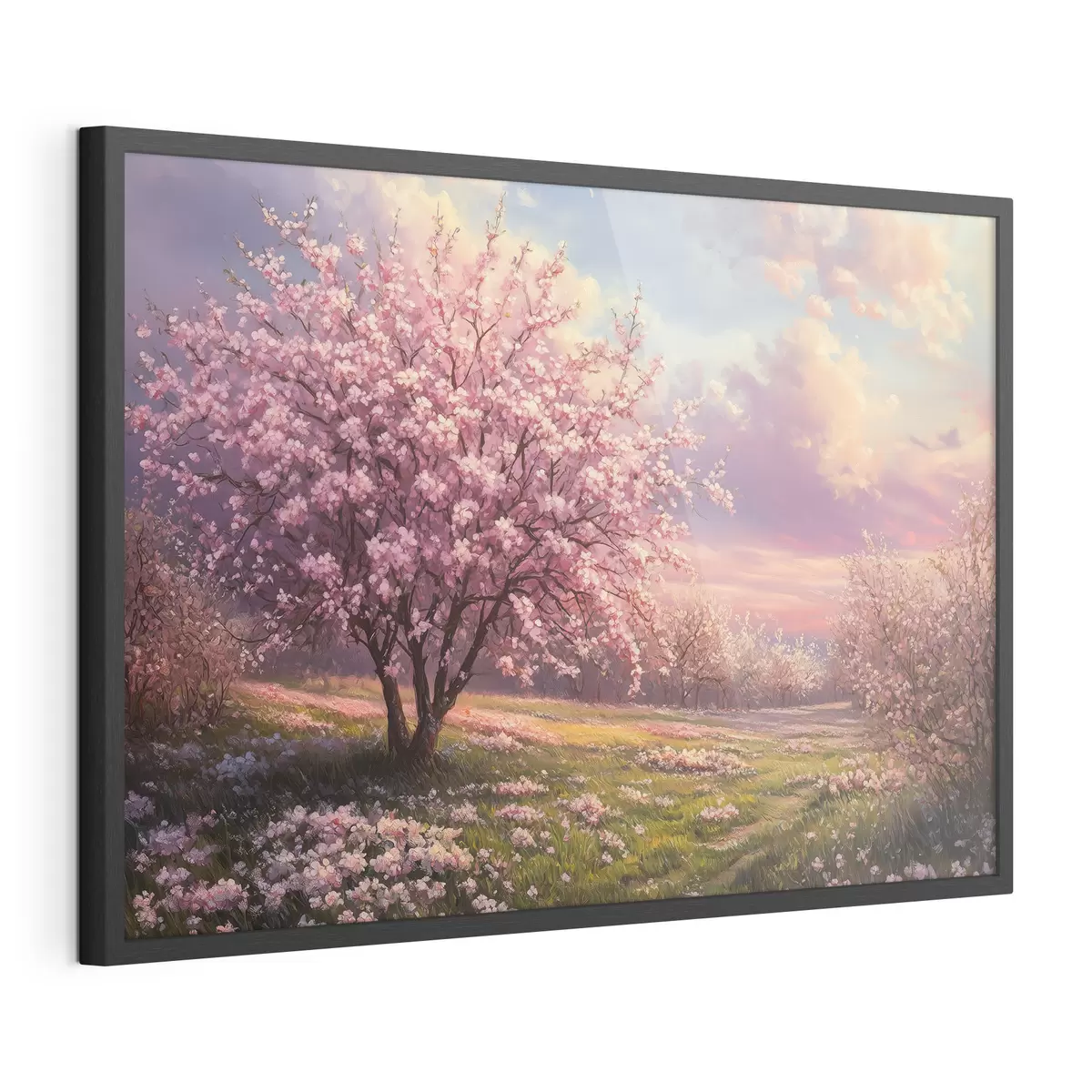 Poster Kvetoucí růžové stromy f44324