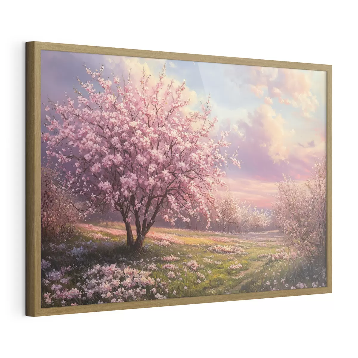 Poster Kvetoucí růžové stromy f44324
