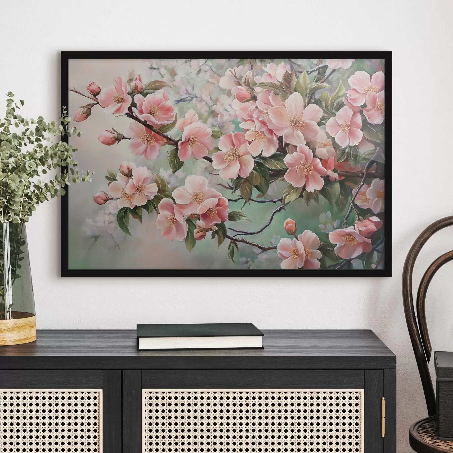 Obraz Kvetoucí růžové větve stromů Č. f44327