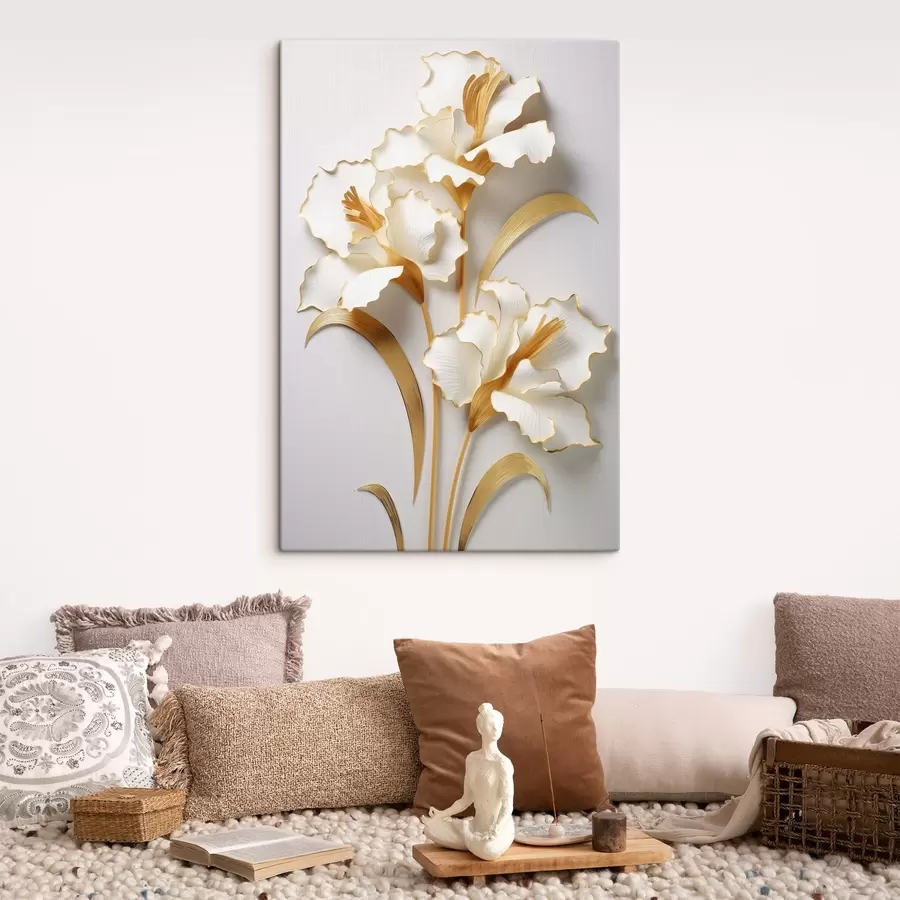 Obraz Kytice nádherných květin na světlém pozadí Č. s44389