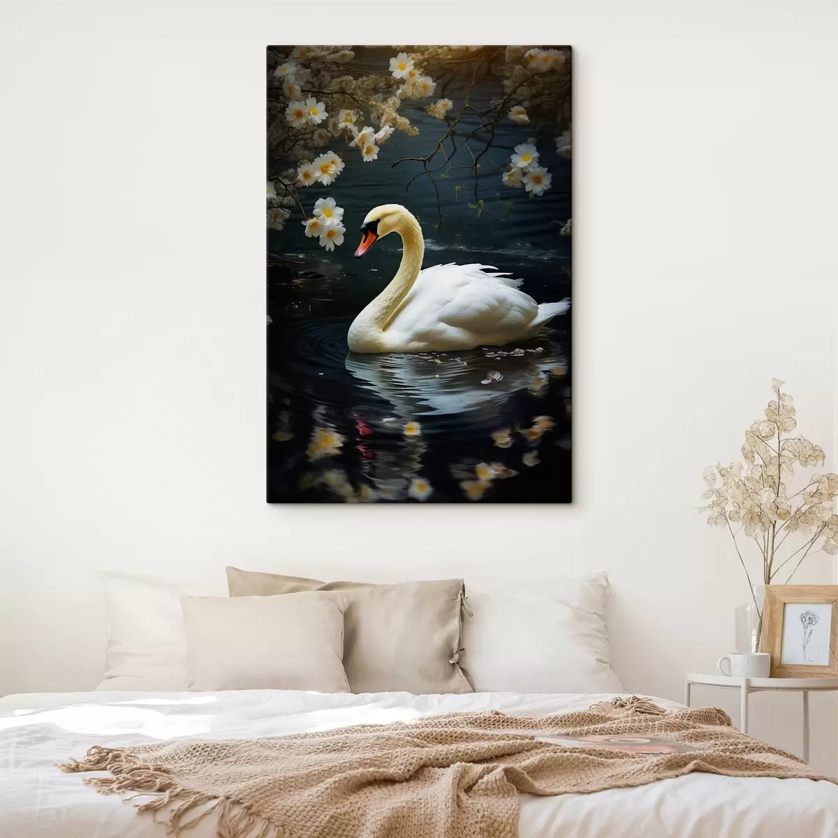 Obraz Krásná labuť na jezeře Č. s44390