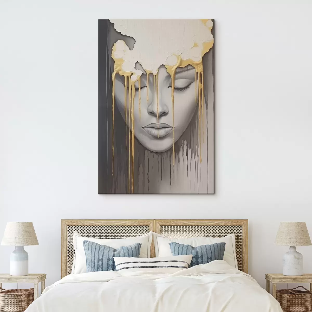 Obraz Tvář dítěte v barvě Č. s44265