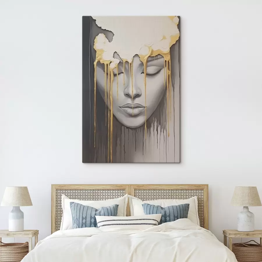 Obraz Tvář dítěte v barvě Č. s44265