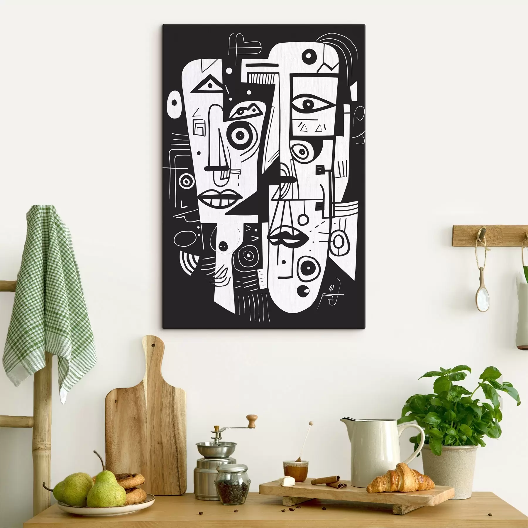 Fototapet Abstraktní tvář s44275