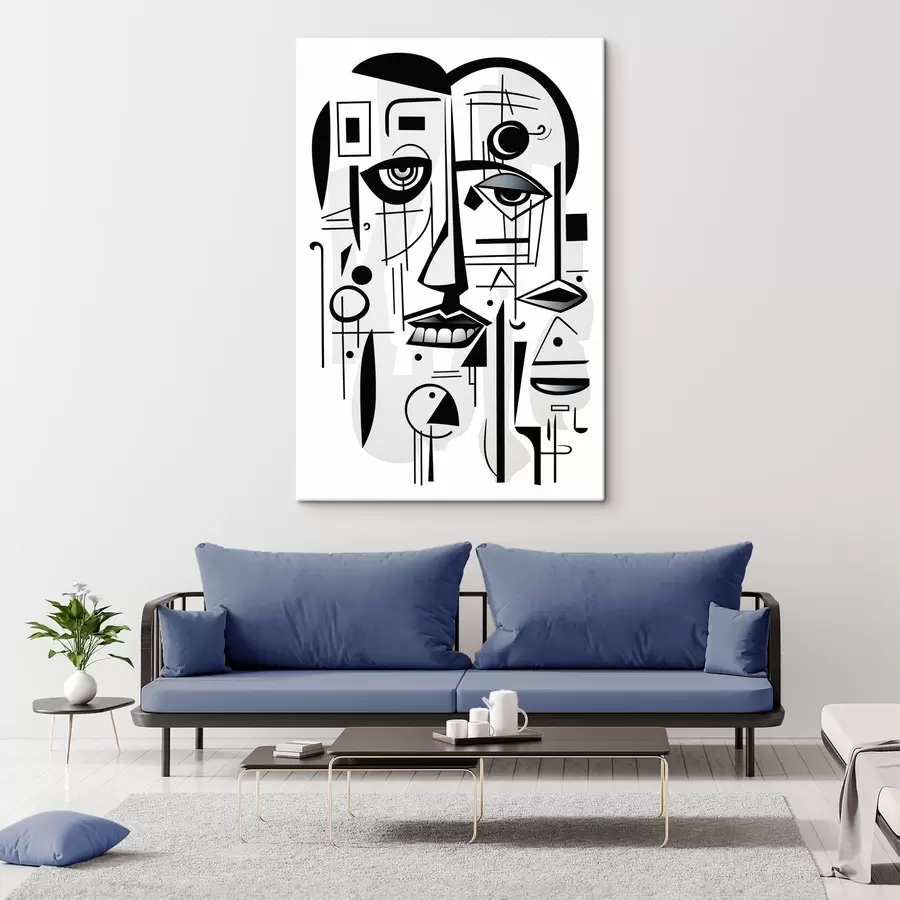 Obraz Abstraktní tvář Č. s44276