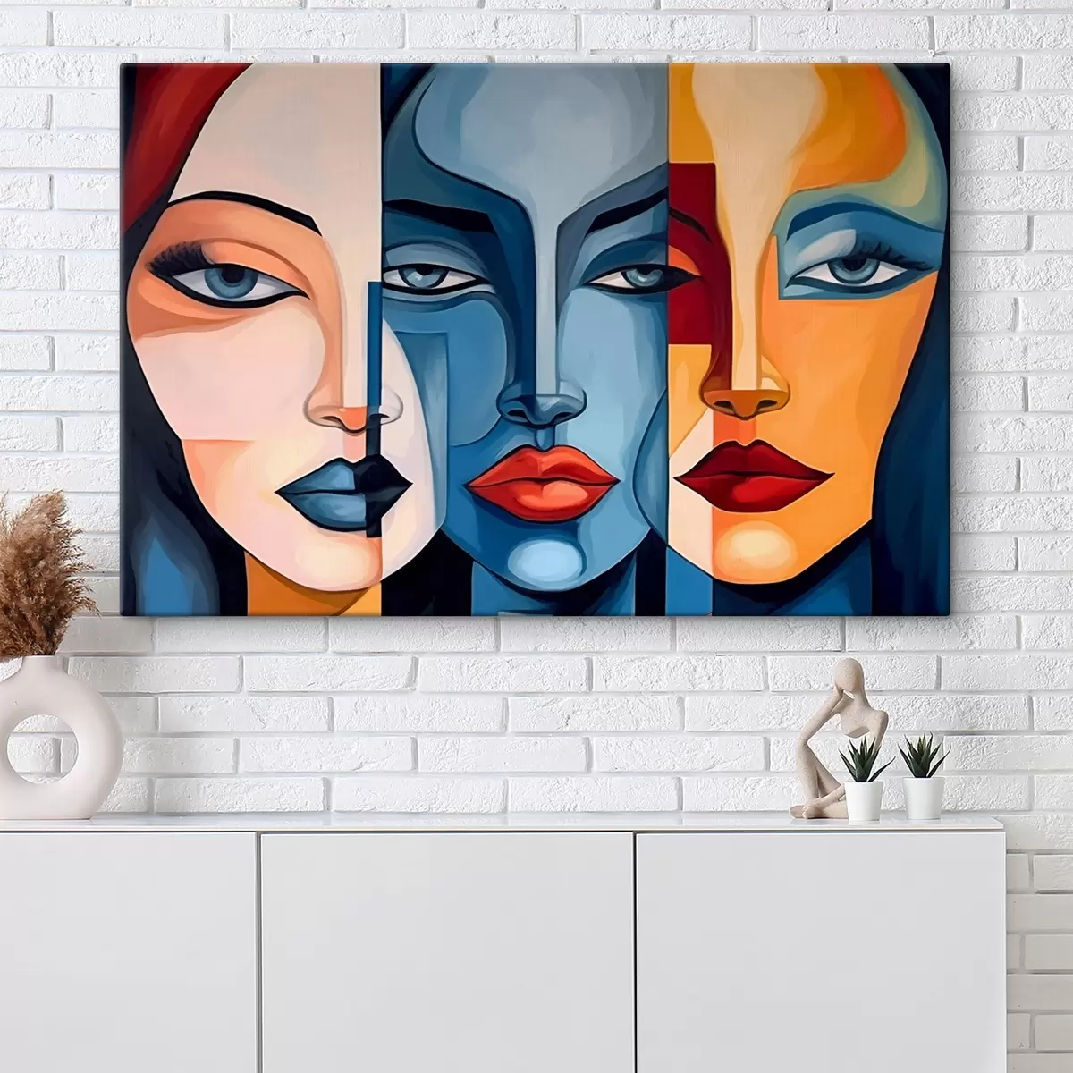 Obraz Abstraktní tváře Č. s44279