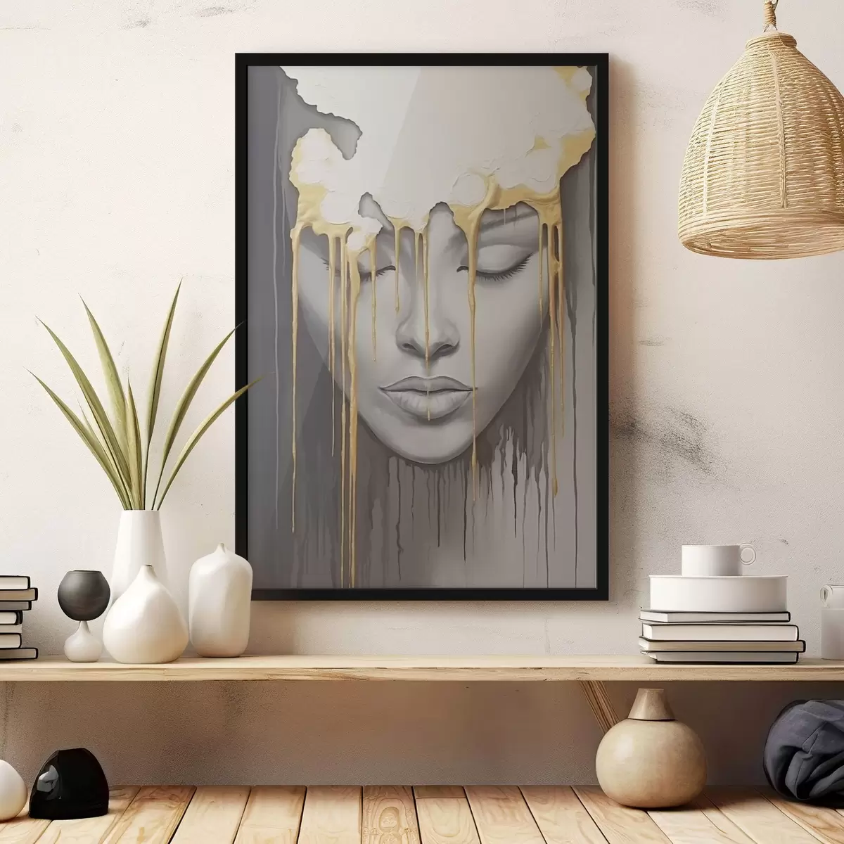 Poster Tvář dítěte v barvě f44265