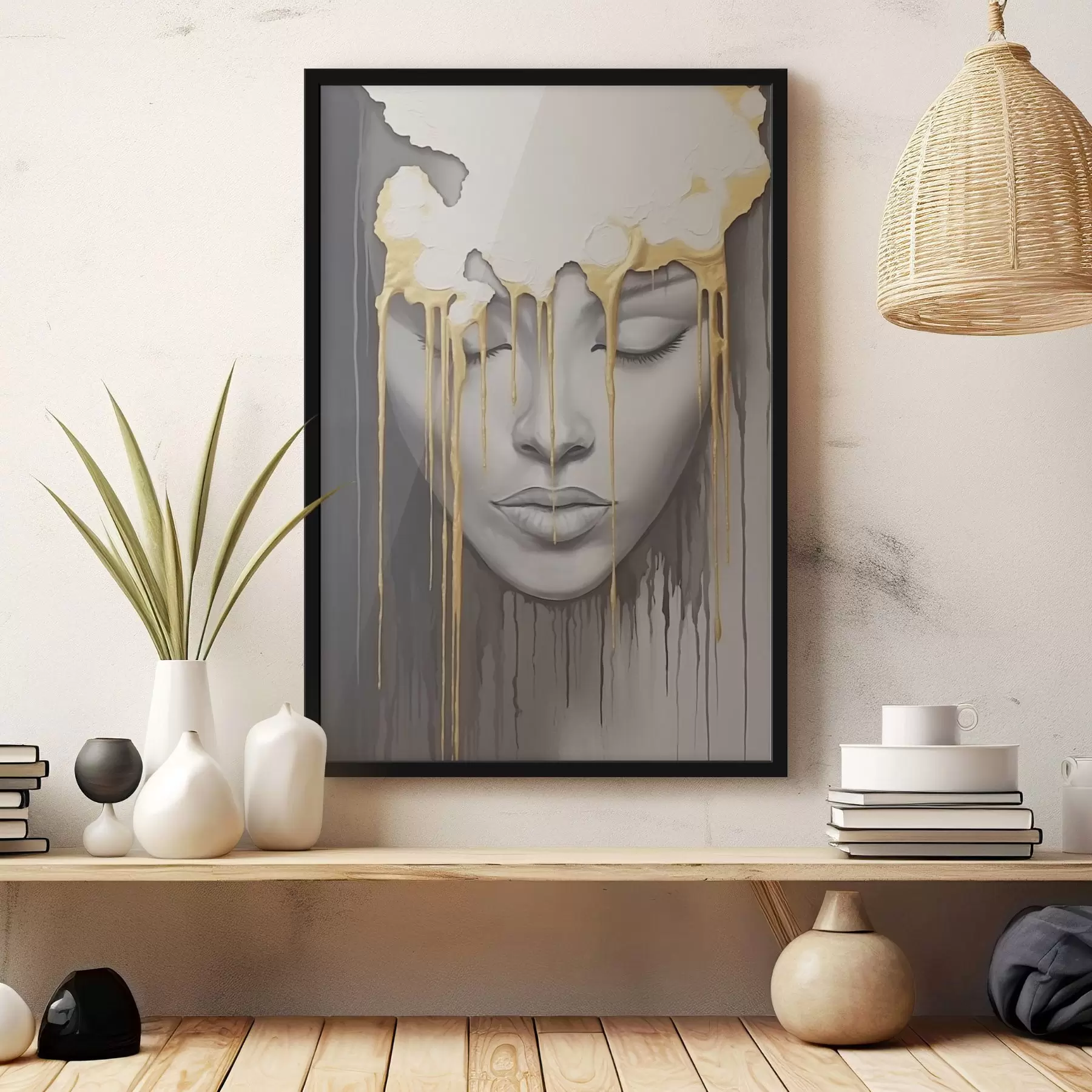 Fototapet Tvář dítěte v barvě f44265