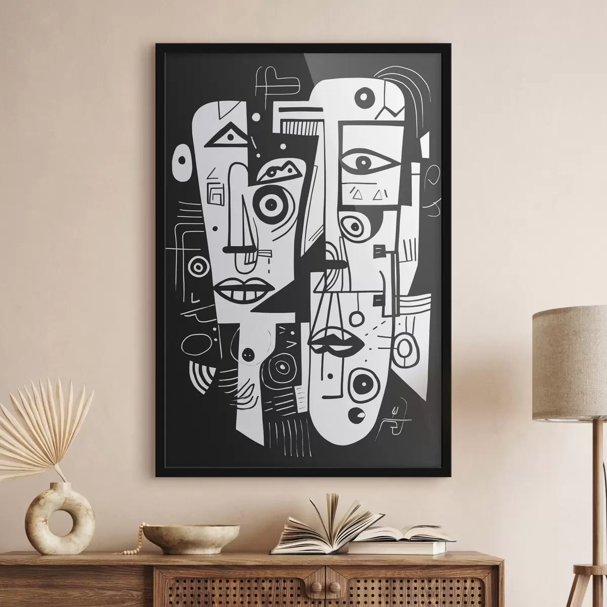 Poster Abstraktní tvář f44275