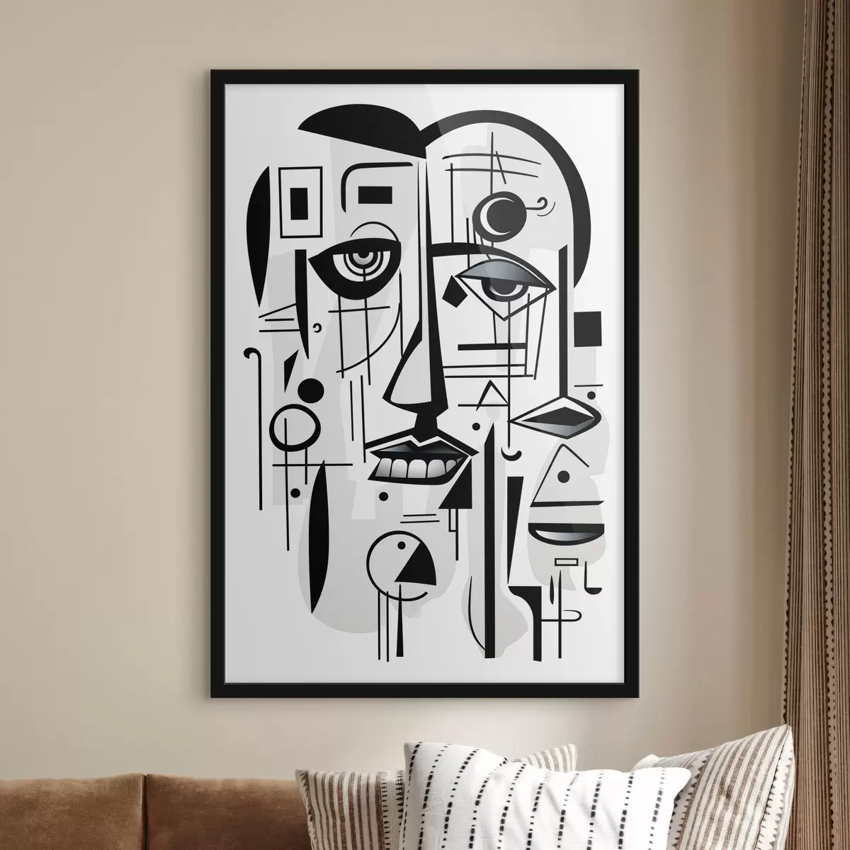 Poster Abstraktní tvář f44276