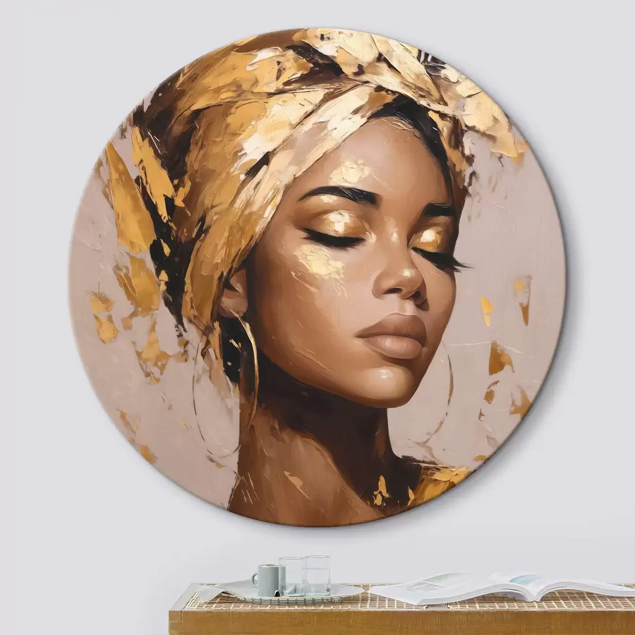 Obraz Krásná elegantní žena se šátkem na hlavě Č. r44368