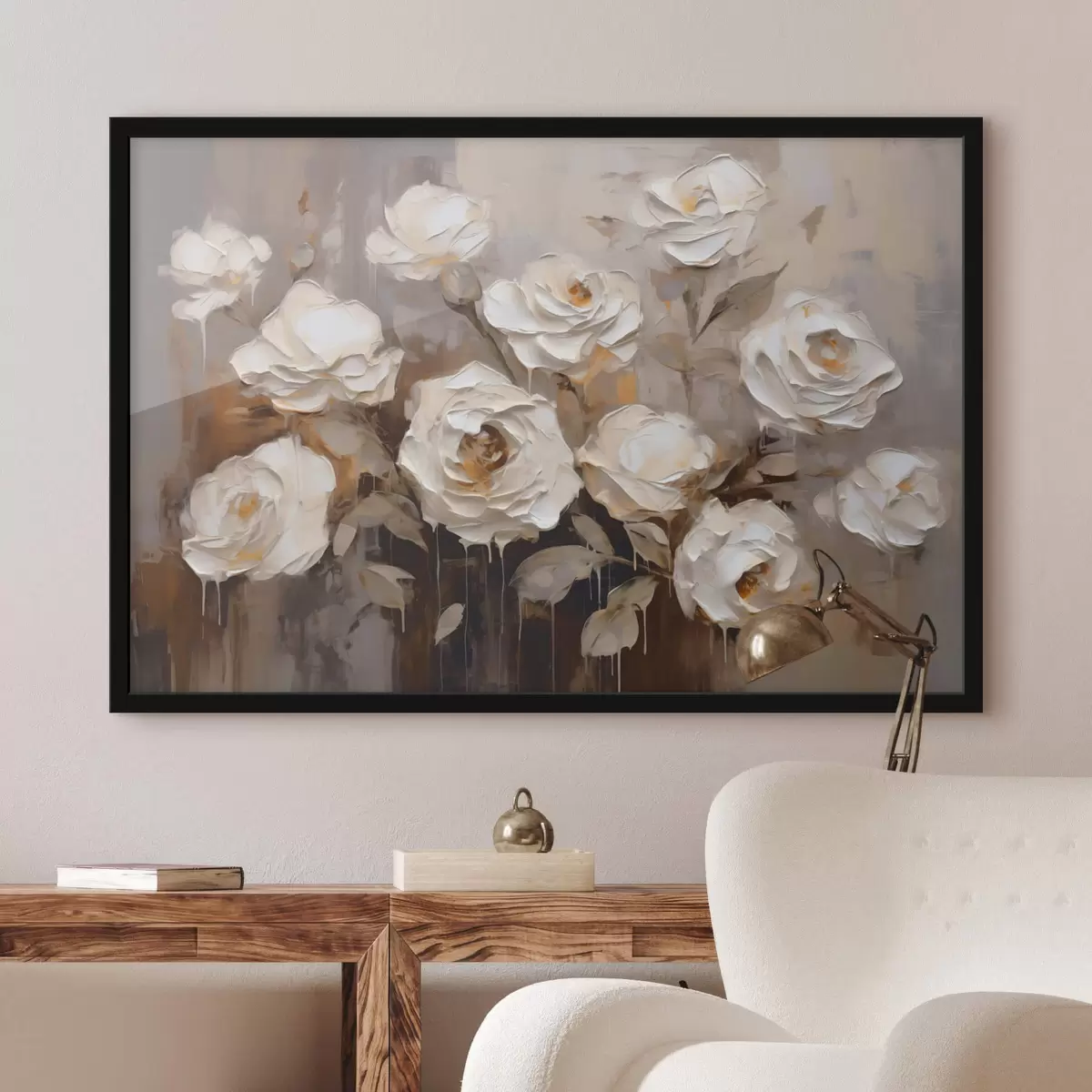 Poster Abstraktní kytice růží f44364