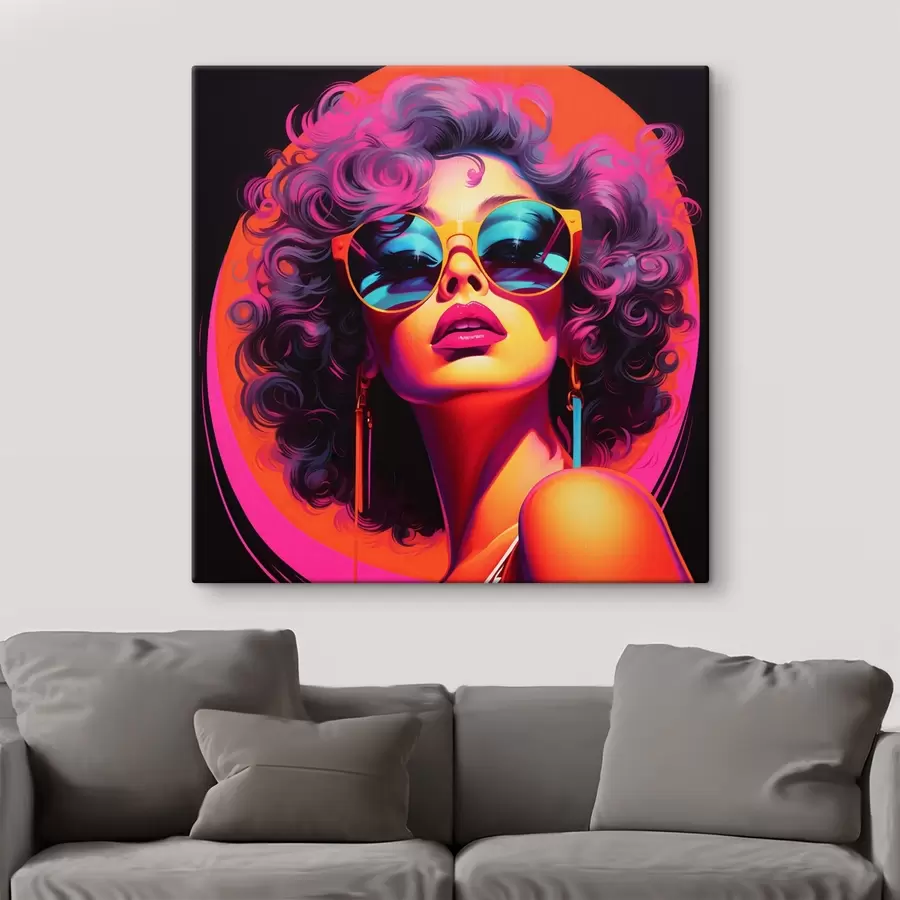 Obraz Stylová žena ve slunečních brýlích Č. s44335