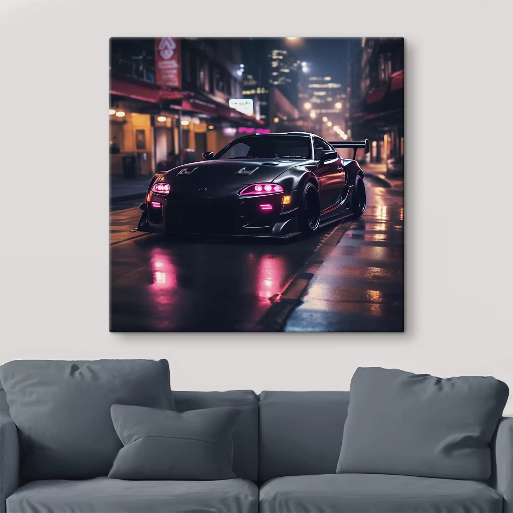 Fototapet Supra v neonovém světle s44349