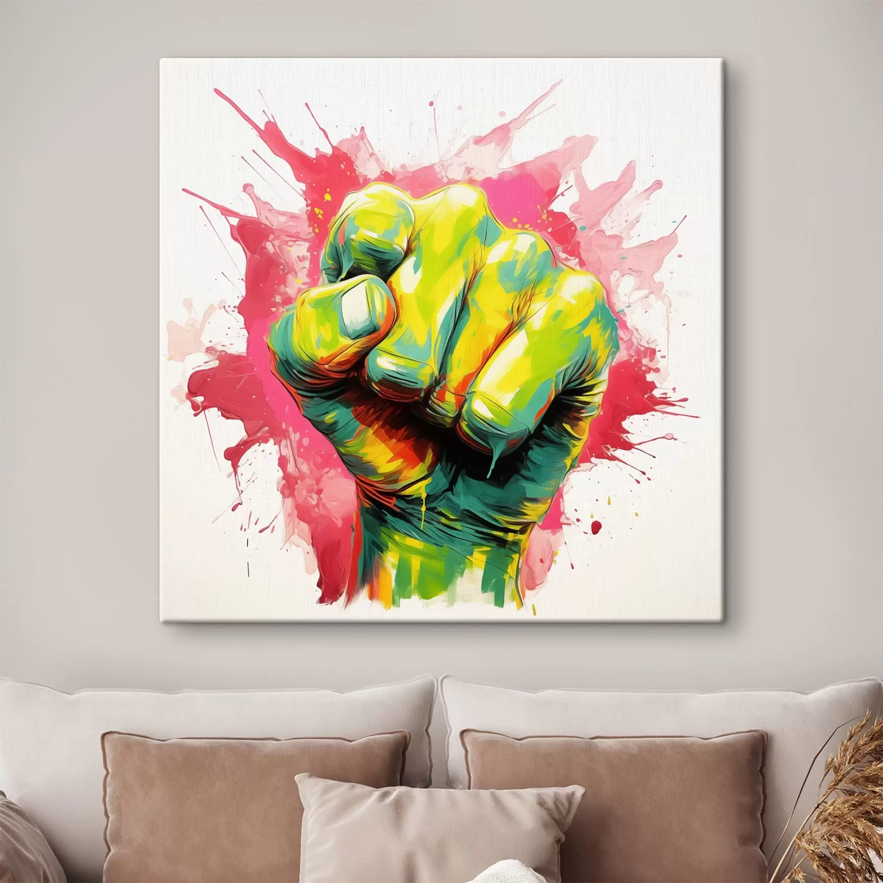 Obraz Pěst nasycená barvou Č. s44355