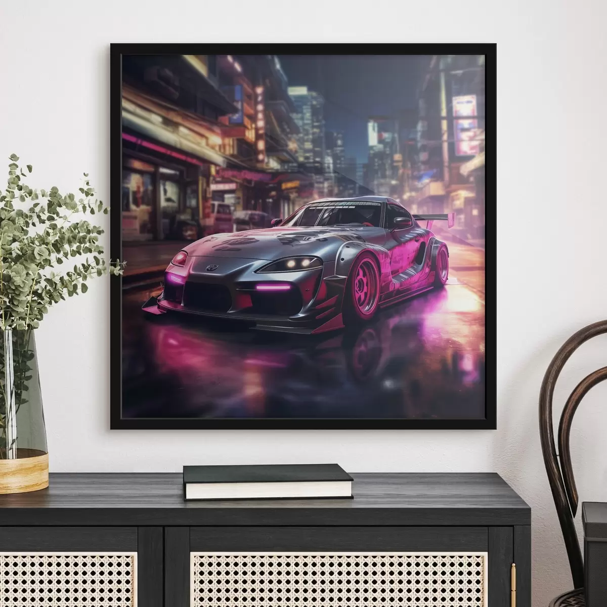 Poster Supra: Vývoj rychlosti v neonovém oparu f44343