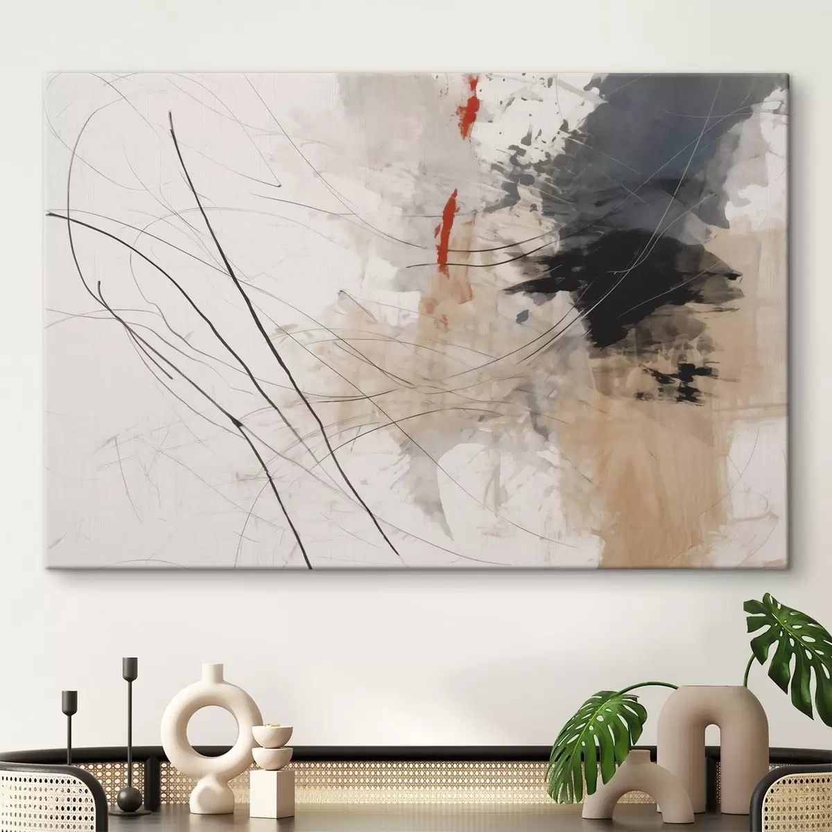 Obraz Abstrakce skvrn, čar Č. s44418