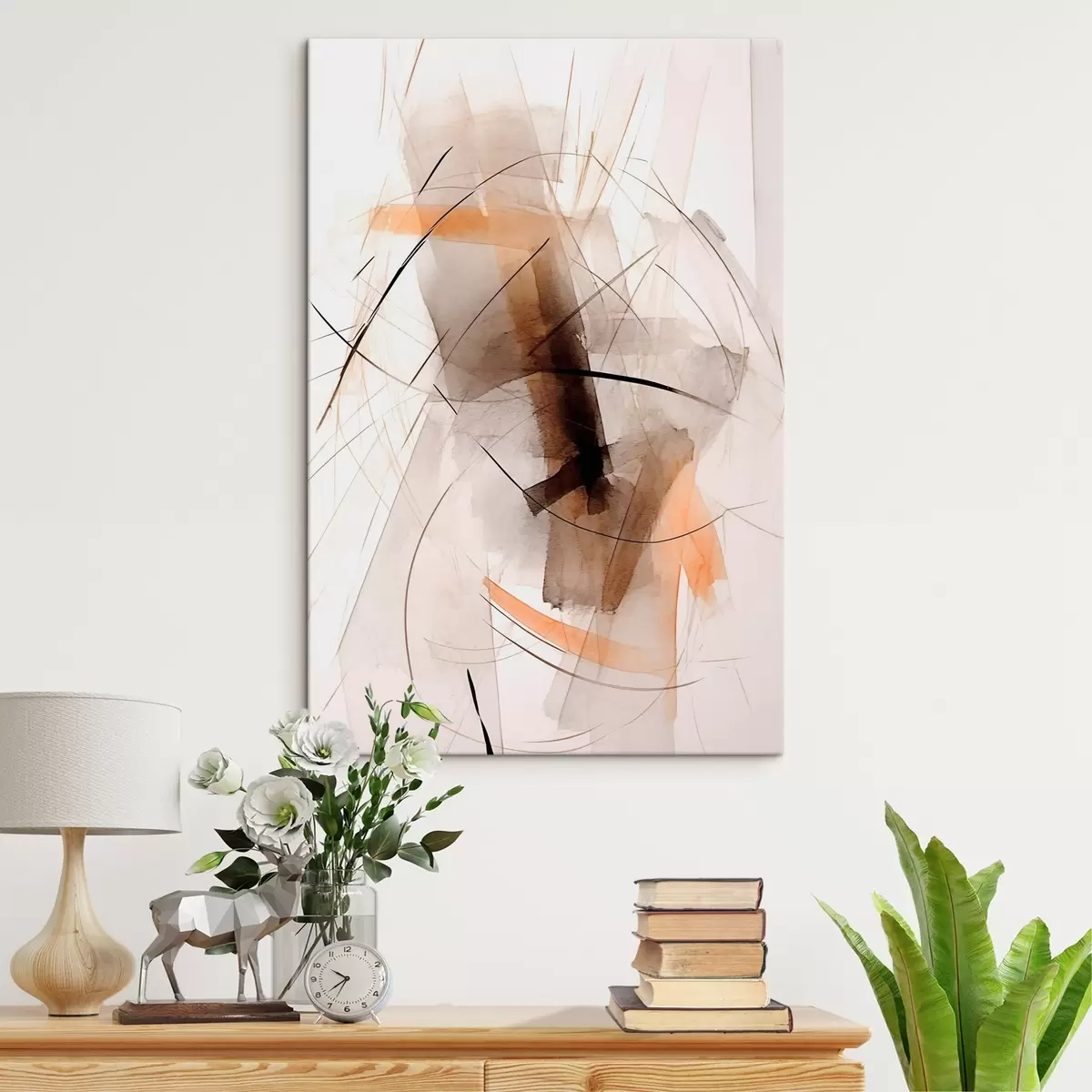 Obraz Abstrakce čar a skvrn Č. s44423