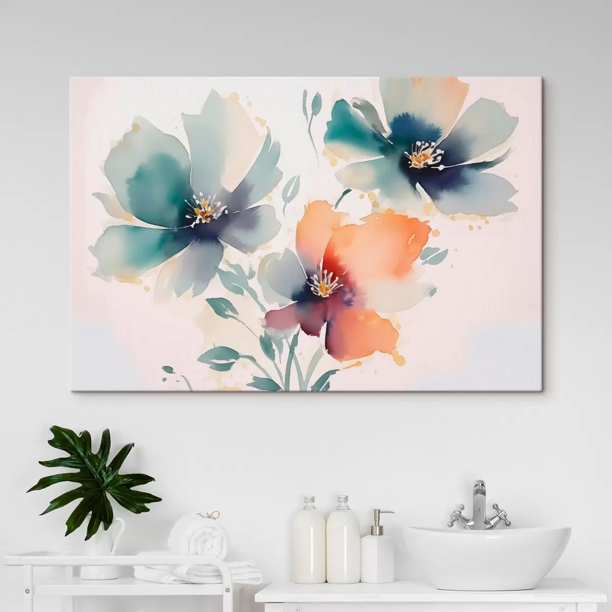 Obraz Květiny imitace akvarelu Č. s44424