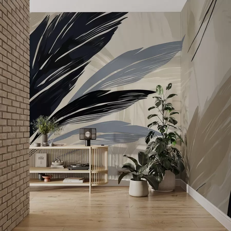 Fototapet Abstraktní pestrobarevné peří w04037v2