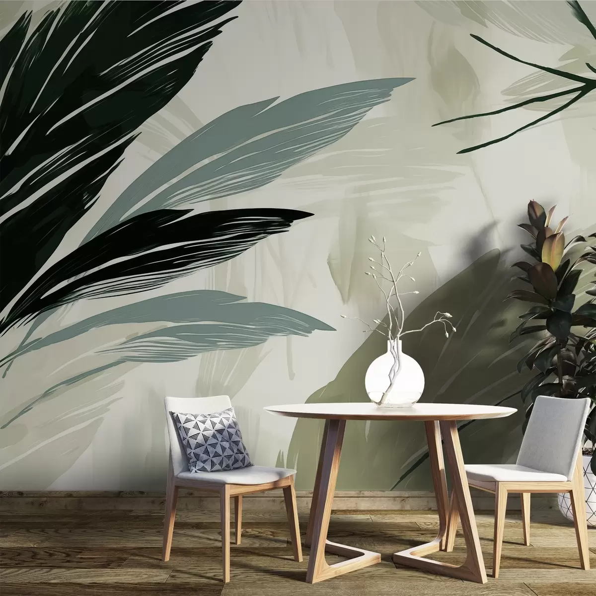 Fototapet Abstraktní pestrobarevné peří w04037v3