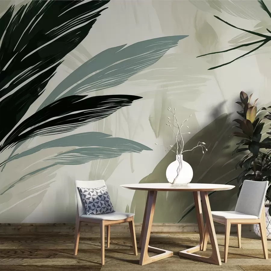 Fototapet Abstraktní pestrobarevné peří w04037v3